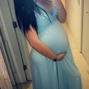 Blue long dress. One size